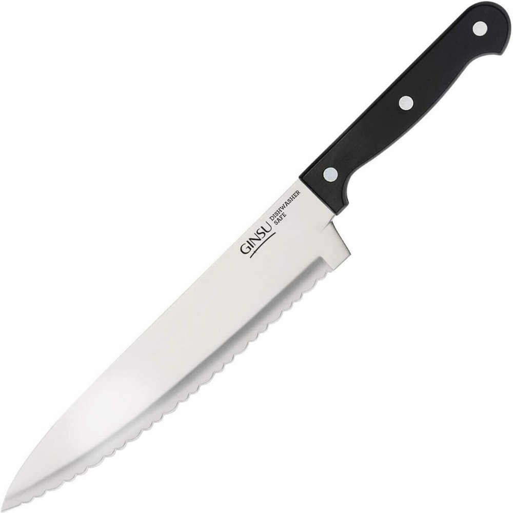 GINSU Kiso 8" Chef Knife black Dishwasher Safe Stainless Steel Blade